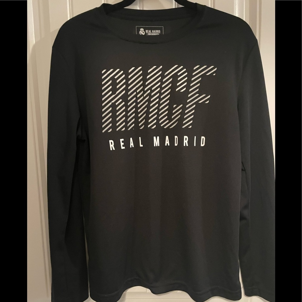 Real Madrid CF long sleeve black shirt women’s size m